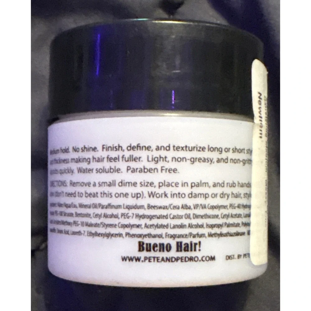 NEW Pete & Pedro Clay Medium Hold Matte Finish Hair Styling‎ Clay 2 oz